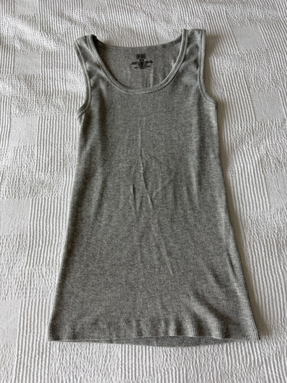 Women’s Ribbed Scoop-Neck Tank Top - Gray